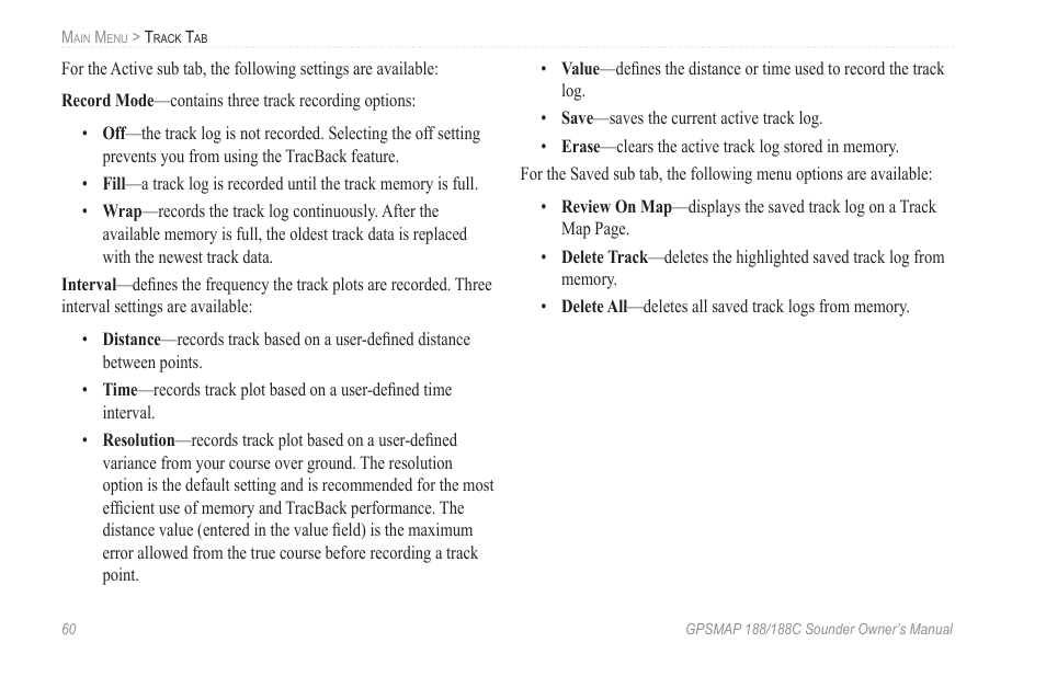 Garmin GPSMAP 188C Sounder User Manual | Page 66 / 126