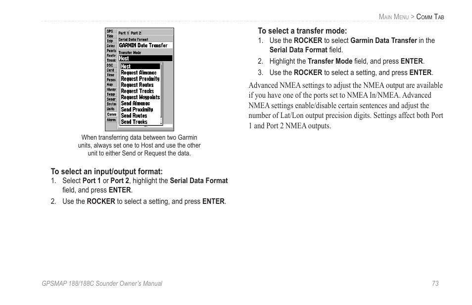 Garmin GPSMAP 188C Sounder User Manual | Page 79 / 126