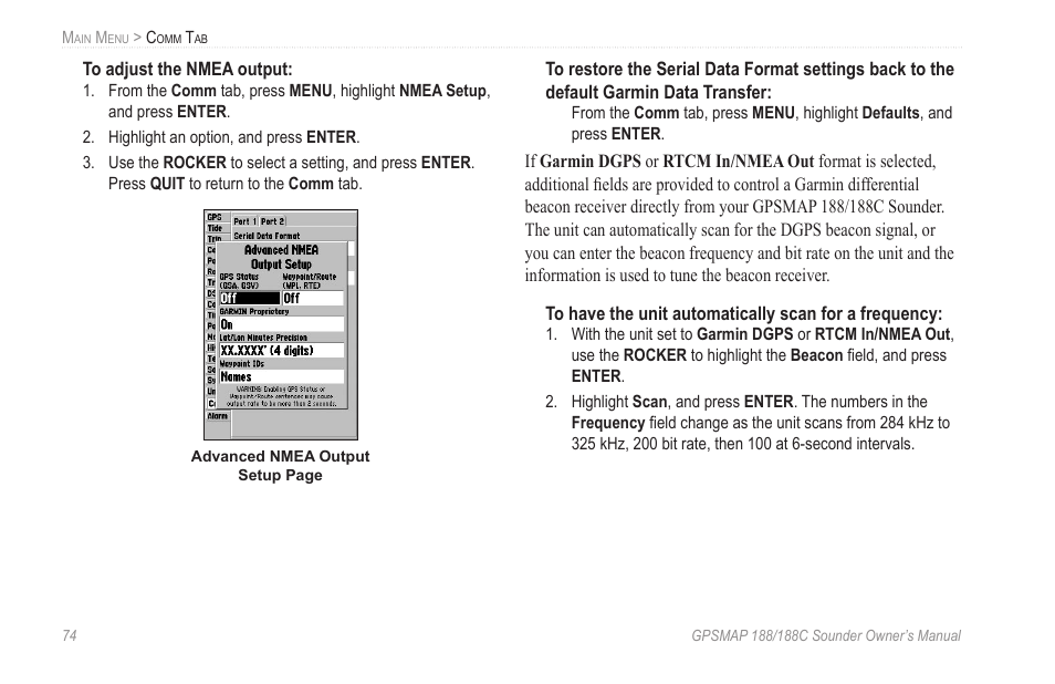 Garmin GPSMAP 188C Sounder User Manual | Page 80 / 126