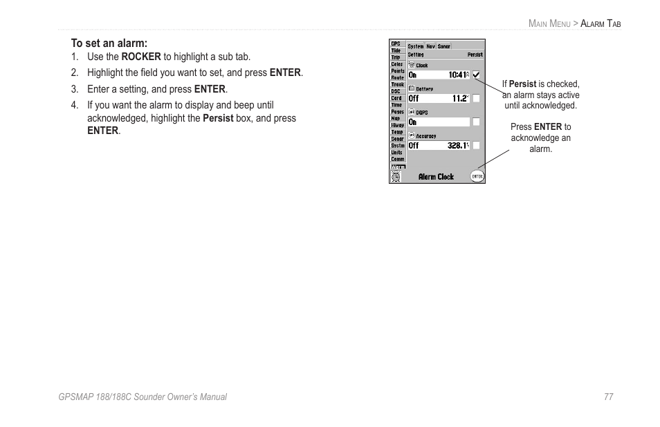 Garmin GPSMAP 188C Sounder User Manual | Page 83 / 126