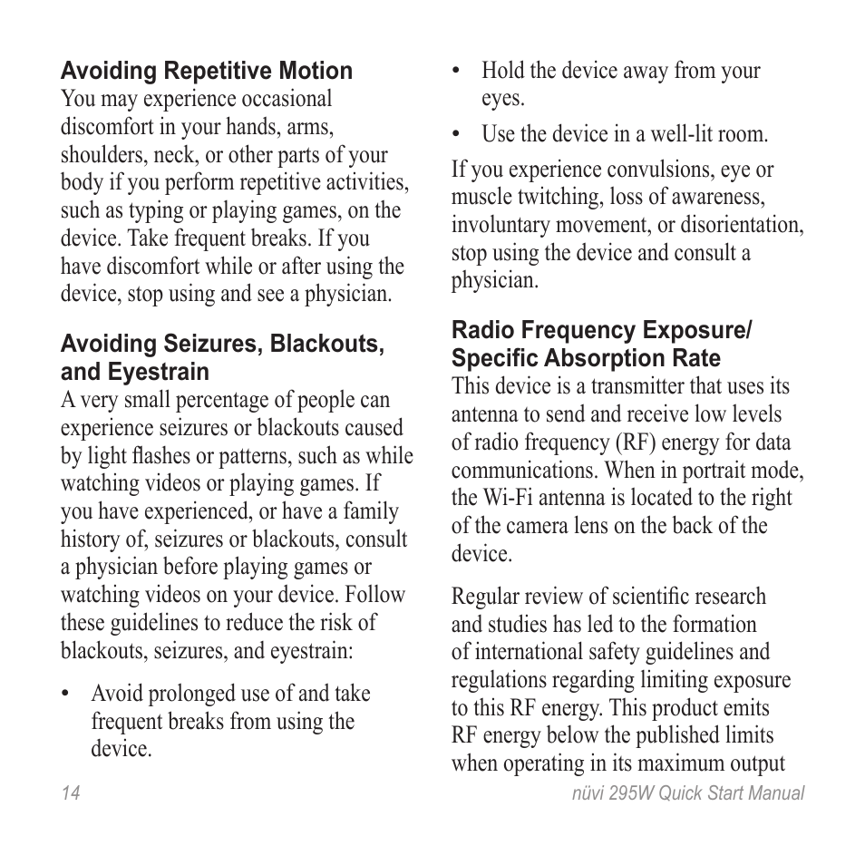 Garmin nuvi 295W User Manual | Page 14 / 16