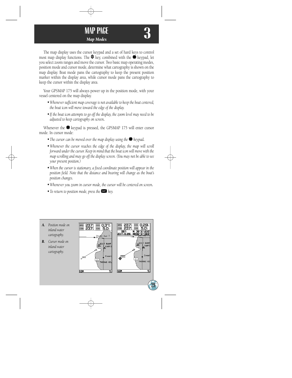 Map page | Garmin GPSMAP 175 User Manual | Page 33 / 100