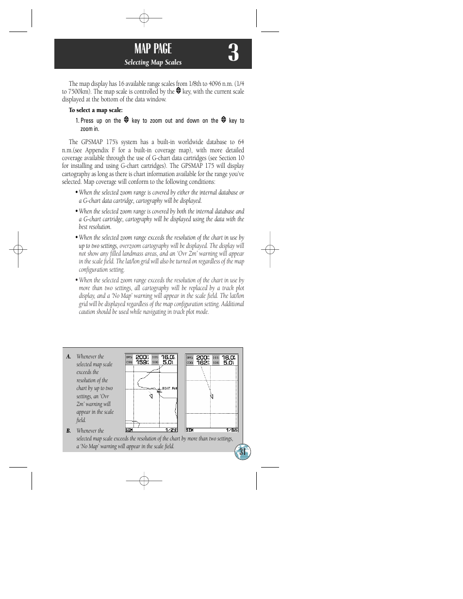 Map page | Garmin GPSMAP 175 User Manual | Page 35 / 100