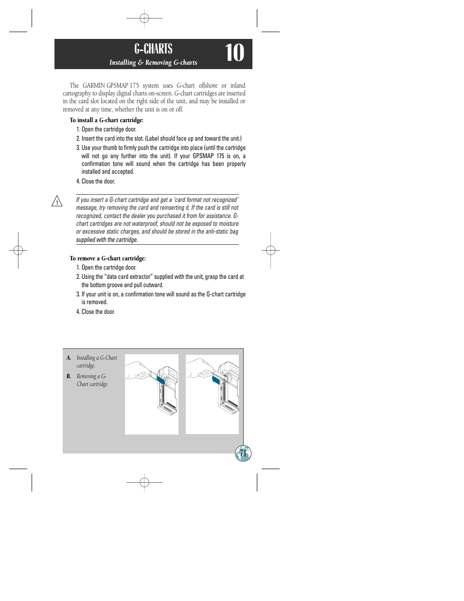 G-charts | Garmin GPSMAP 175 User Manual | Page 75 / 100