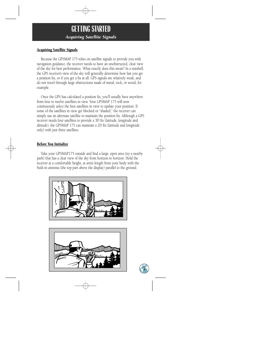 Getting started | Garmin GPSMAP 175 User Manual | Page 9 / 100