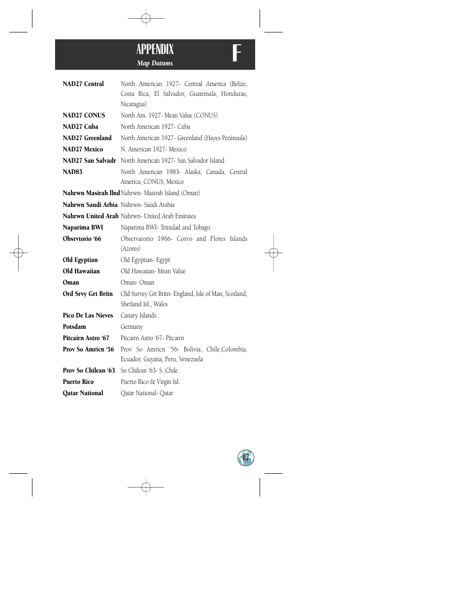 Appendix | Garmin GPSMAP 175 User Manual | Page 91 / 100