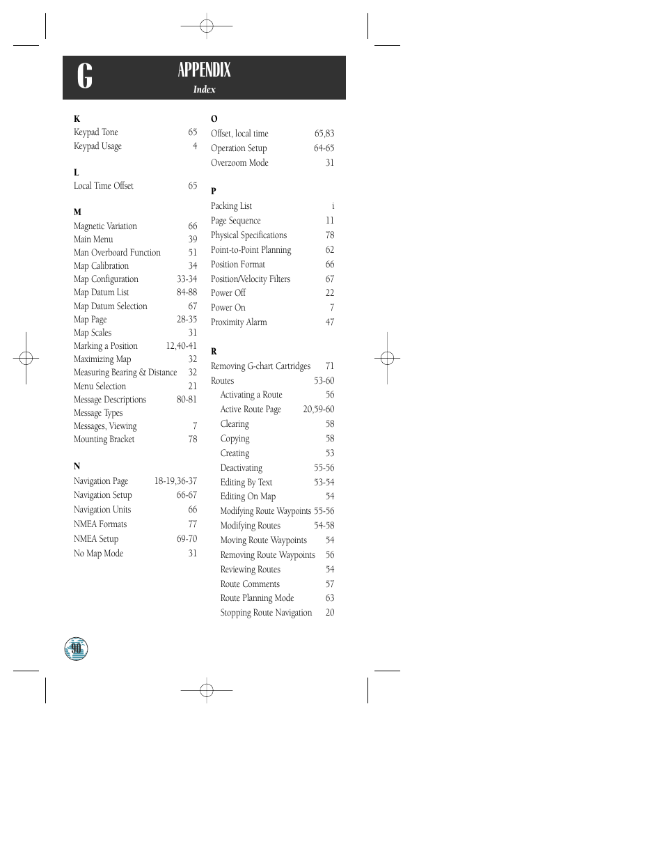 Appendix | Garmin GPSMAP 175 User Manual | Page 94 / 100