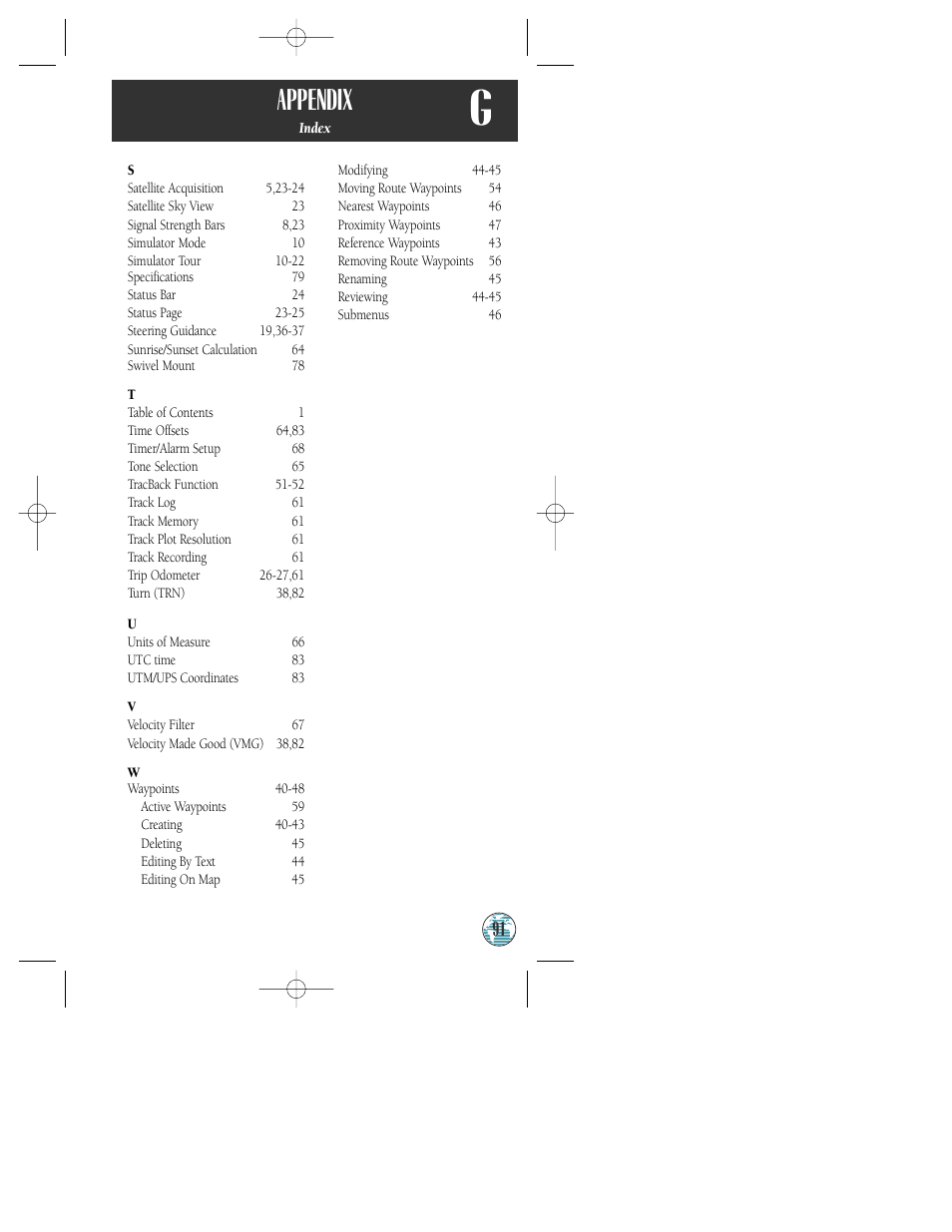 Appendix | Garmin GPSMAP 175 User Manual | Page 95 / 100