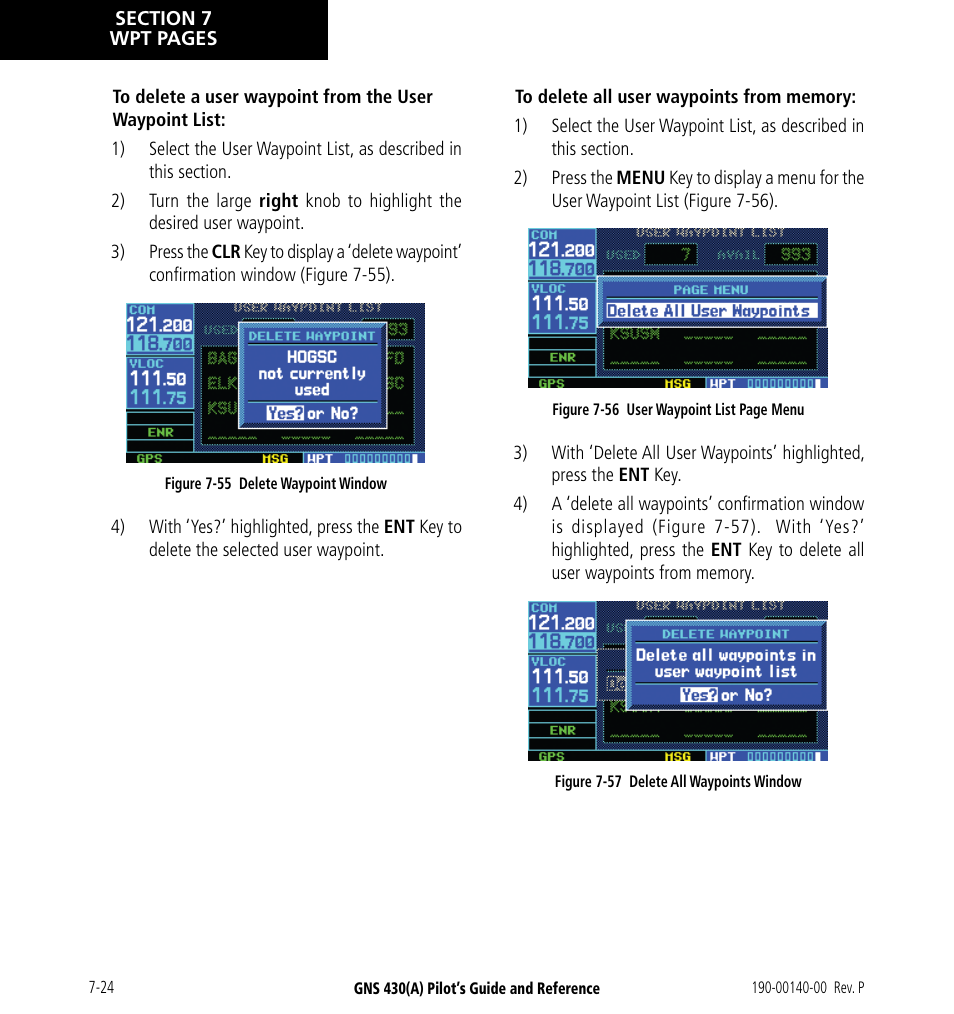 Garmin GNS 430 User Manual | Page 140 / 266