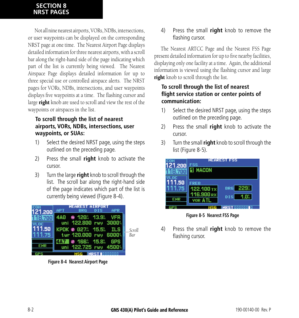 Garmin GNS 430 User Manual | Page 142 / 266