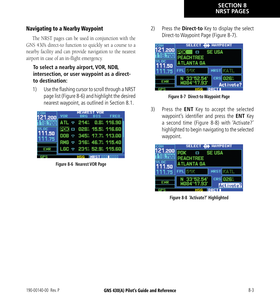 Garmin GNS 430 User Manual | Page 143 / 266