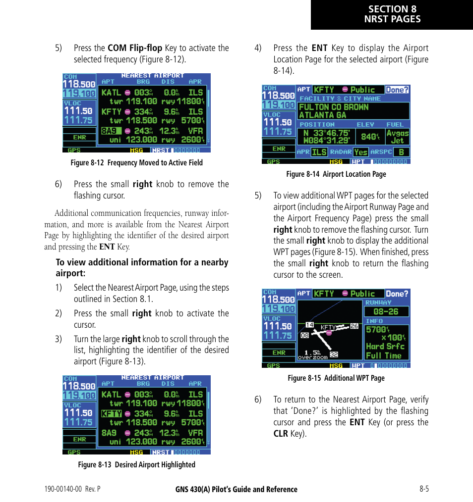 Garmin GNS 430 User Manual | Page 145 / 266