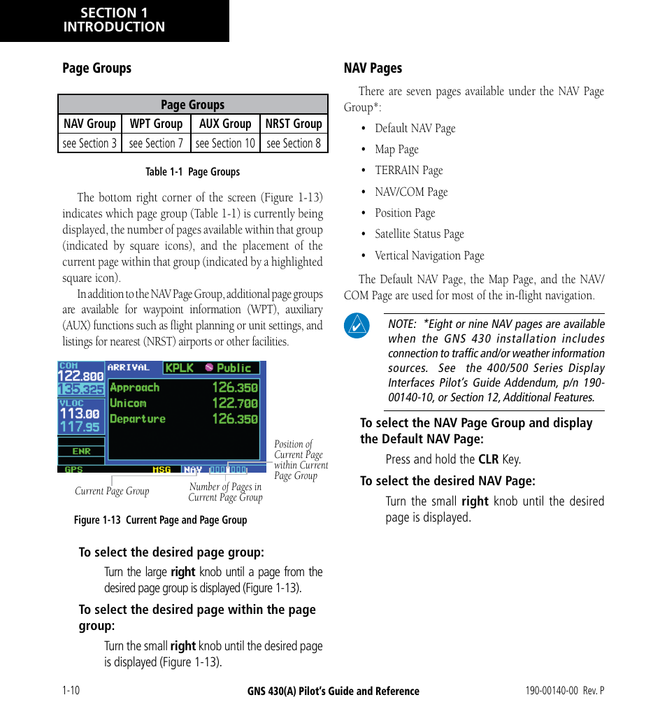 Garmin GNS 430 User Manual | Page 18 / 266