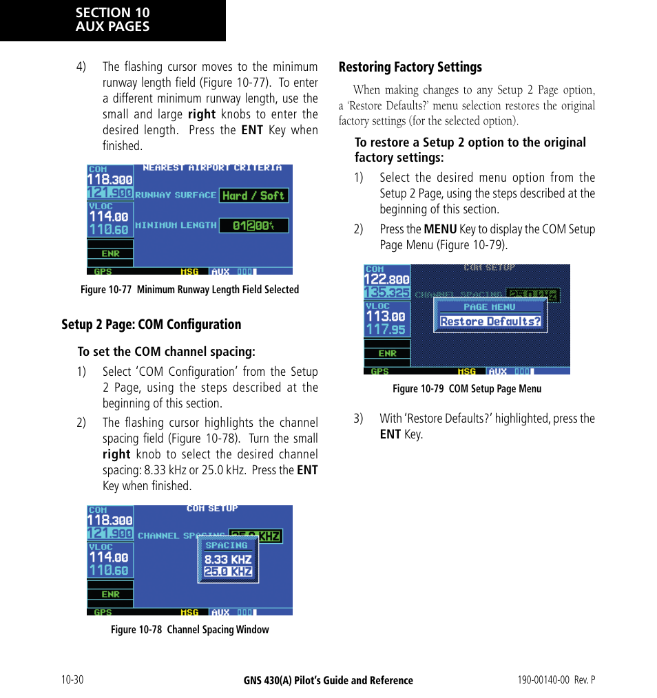 Garmin GNS 430 User Manual | Page 188 / 266