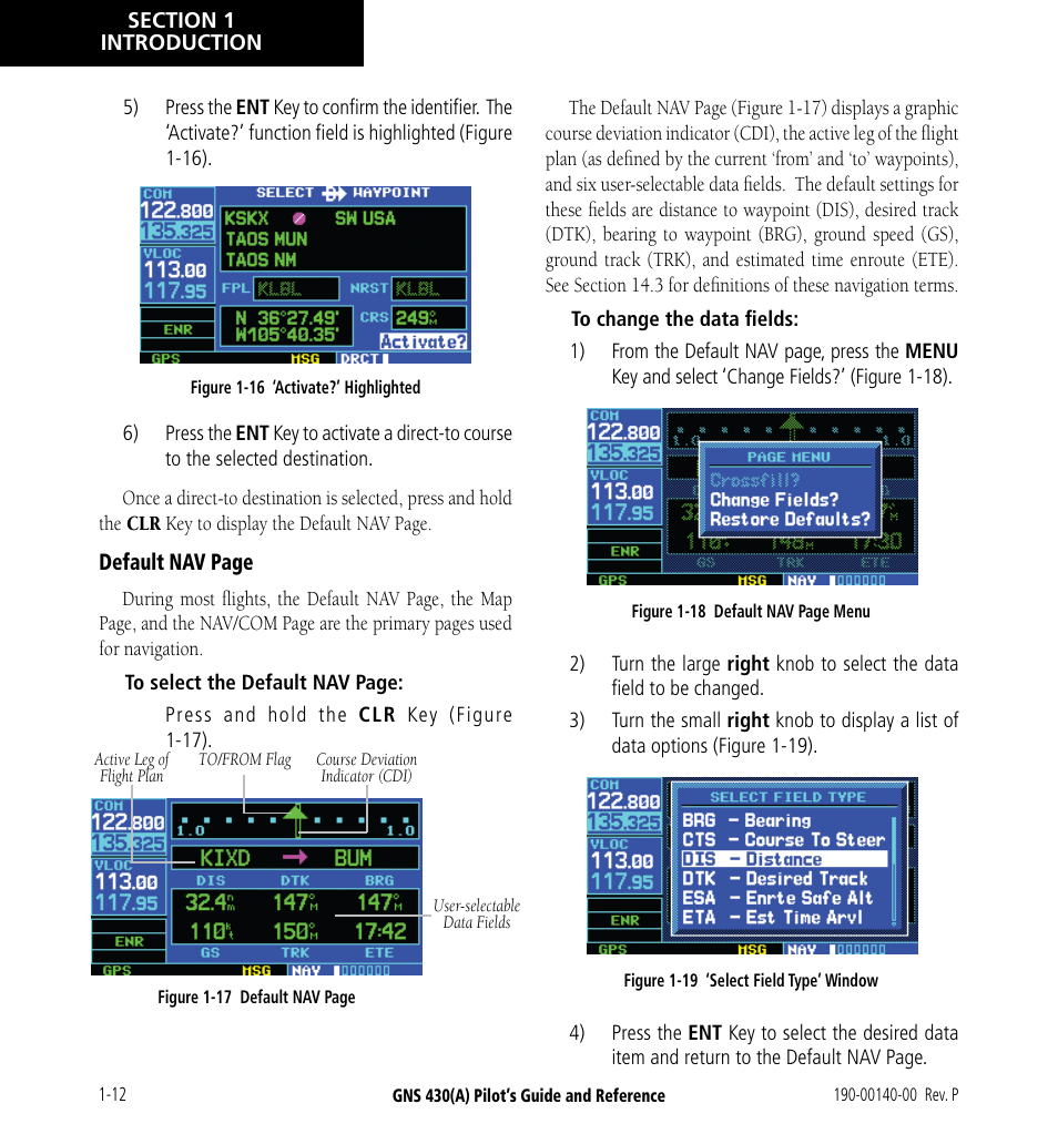 Garmin GNS 430 User Manual | Page 20 / 266