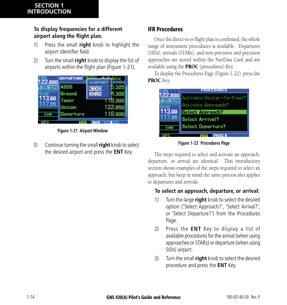 Garmin GNS 430 User Manual | Page 22 / 266