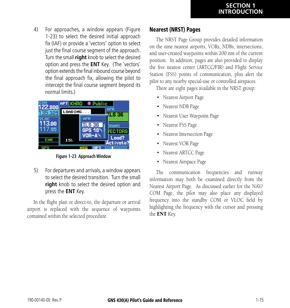 Garmin GNS 430 User Manual | Page 23 / 266