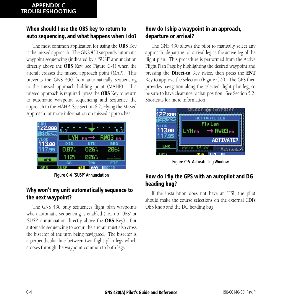 Garmin GNS 430 User Manual | Page 258 / 266