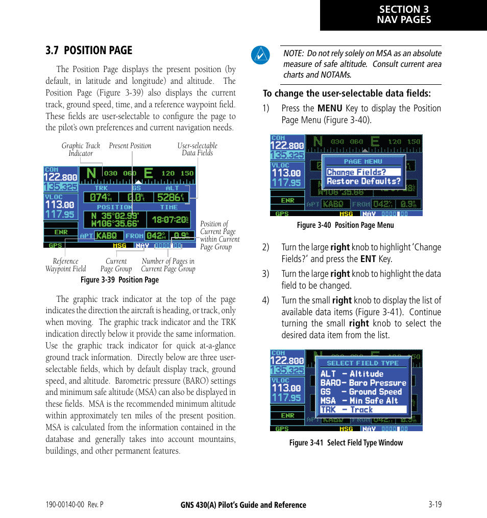 7 position page | Garmin GNS 430 User Manual | Page 53 / 266