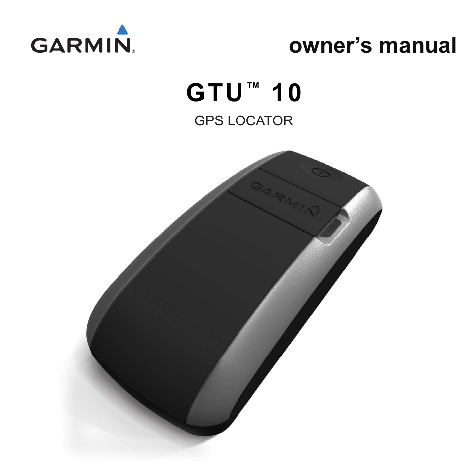 Garmin GTU 10 User Manual | 16 pages