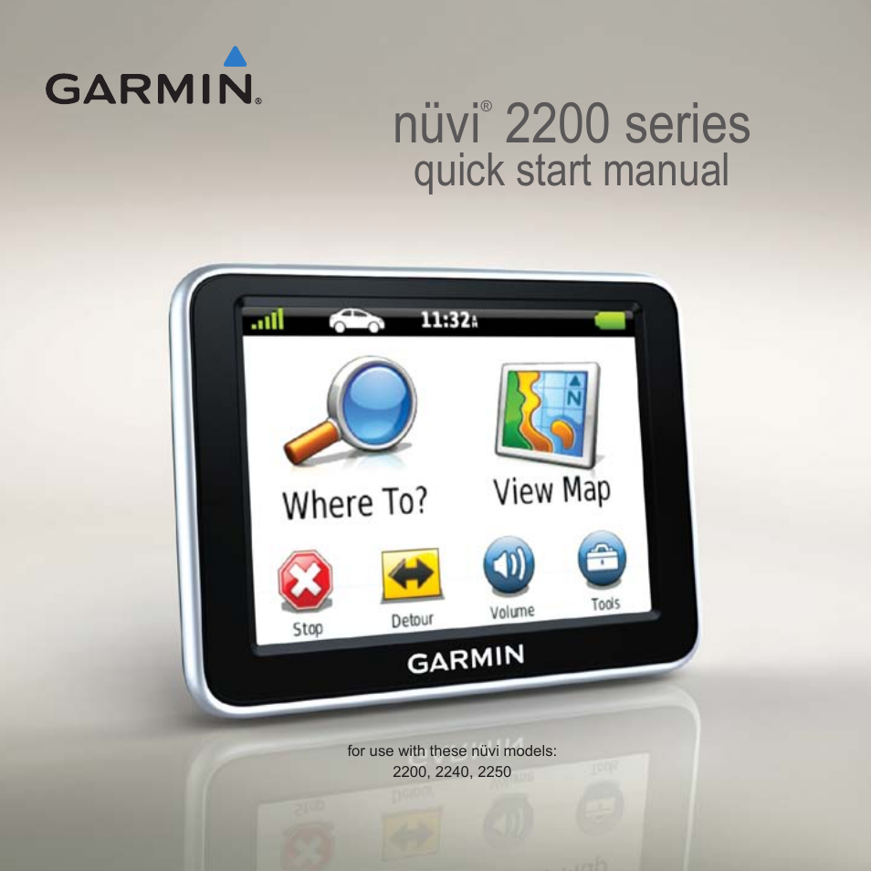 Garmin nuvi 2250LT User Manual | 12 pages