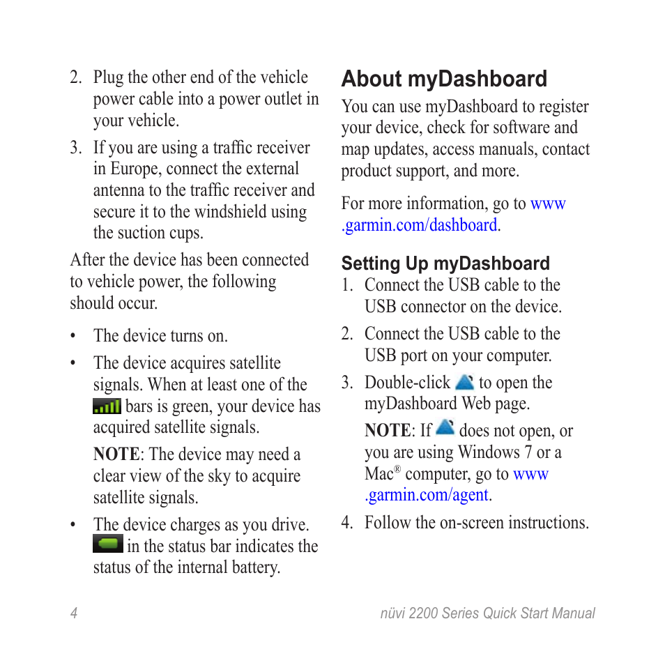 About mydashboard | Garmin nuvi 2250LT User Manual | Page 4 / 12