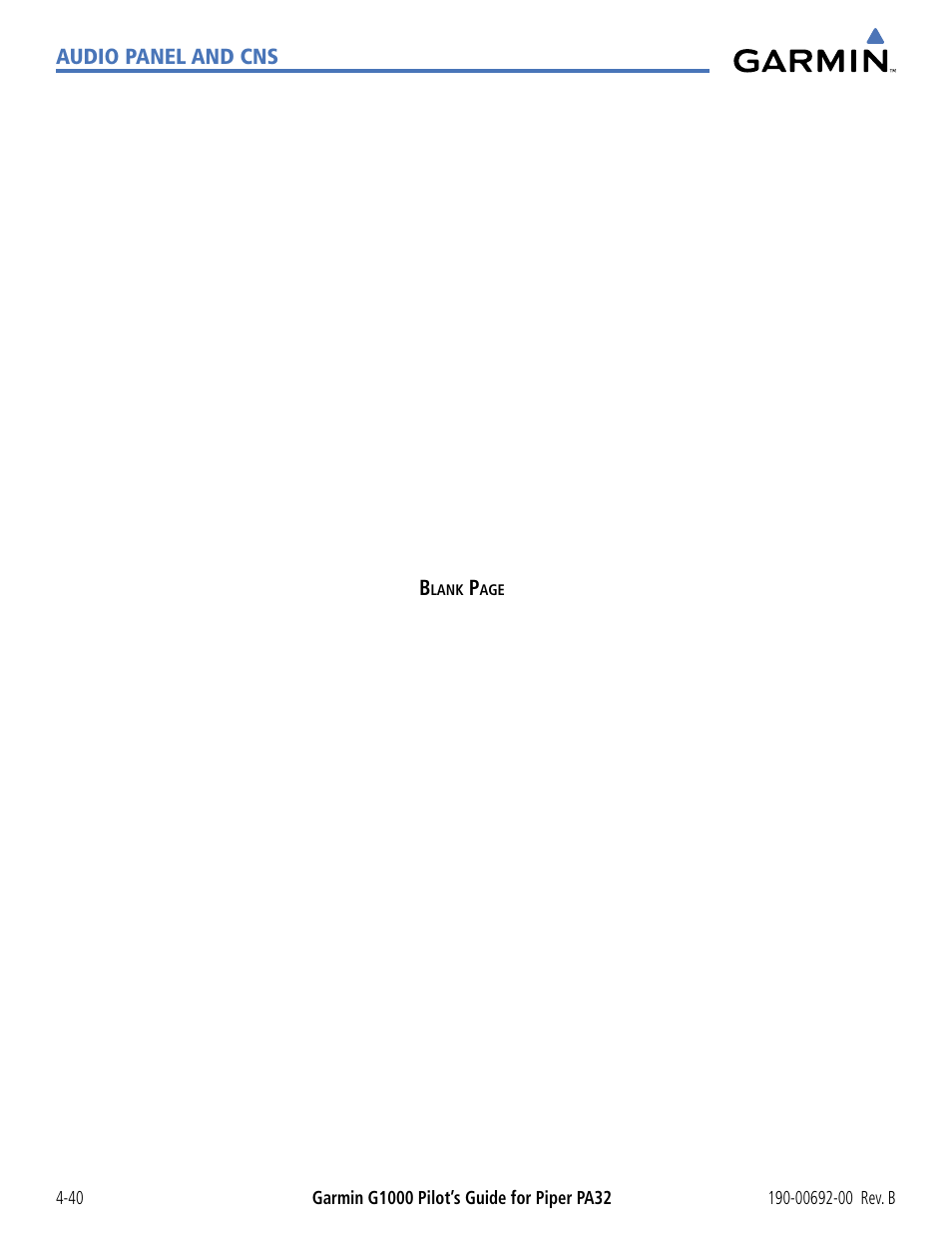 Garmin G1000 Piper PA32 User Manual | Page 134 / 450