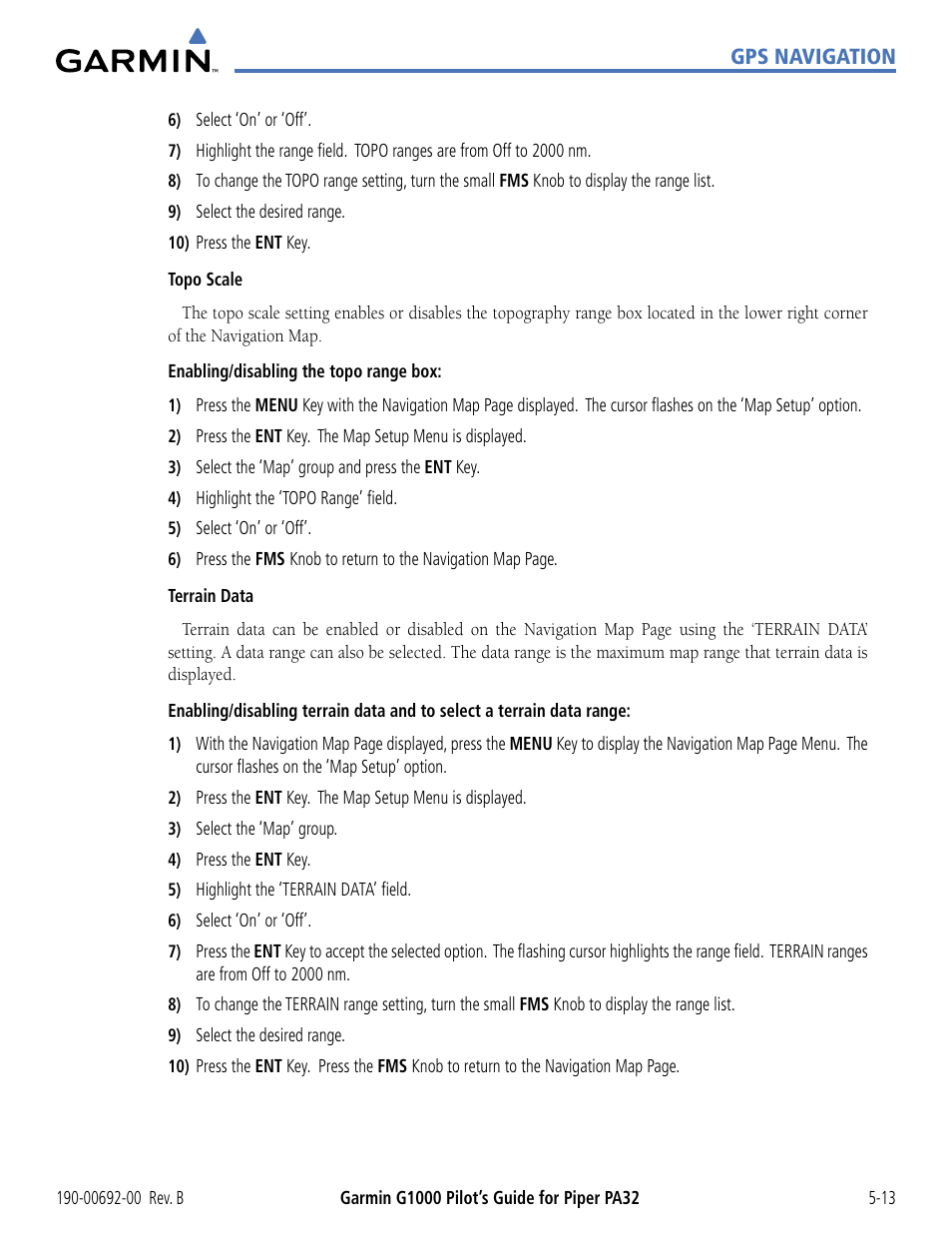 Garmin G1000 Piper PA32 User Manual | Page 147 / 450