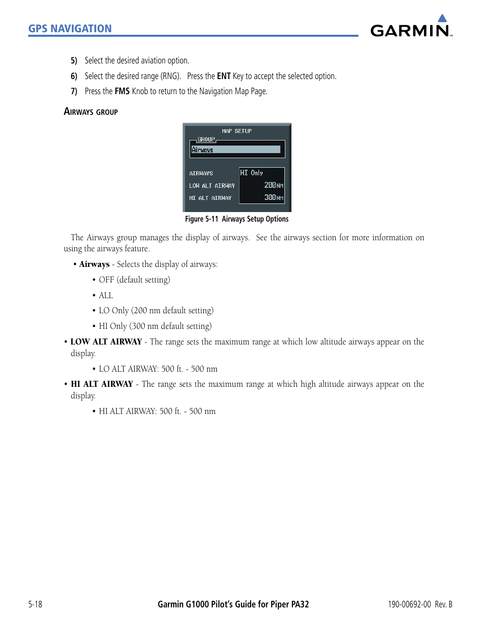 Garmin G1000 Piper PA32 User Manual | Page 152 / 450