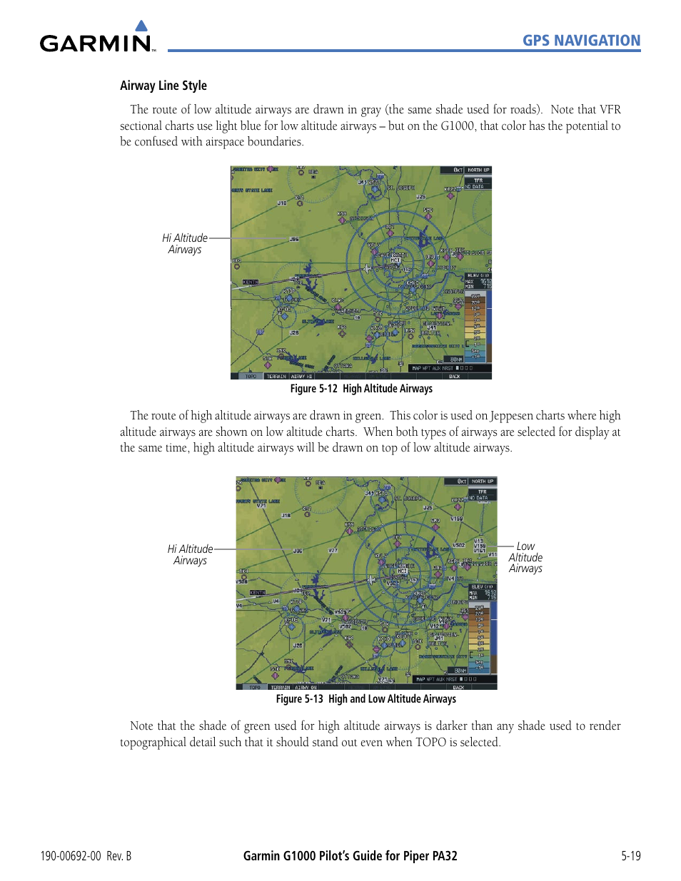Gps navigation | Garmin G1000 Piper PA32 User Manual | Page 153 / 450