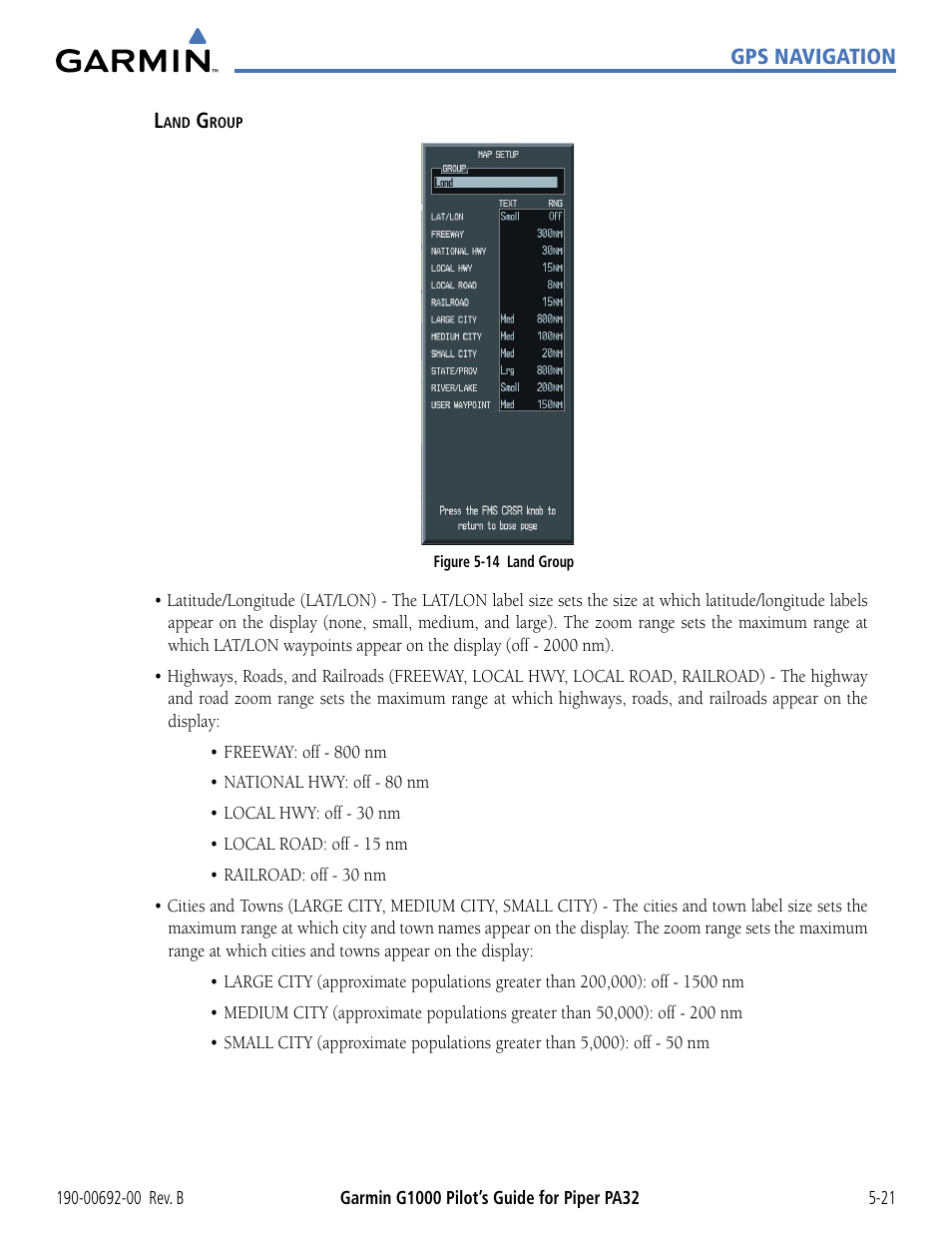 Garmin G1000 Piper PA32 User Manual | Page 155 / 450