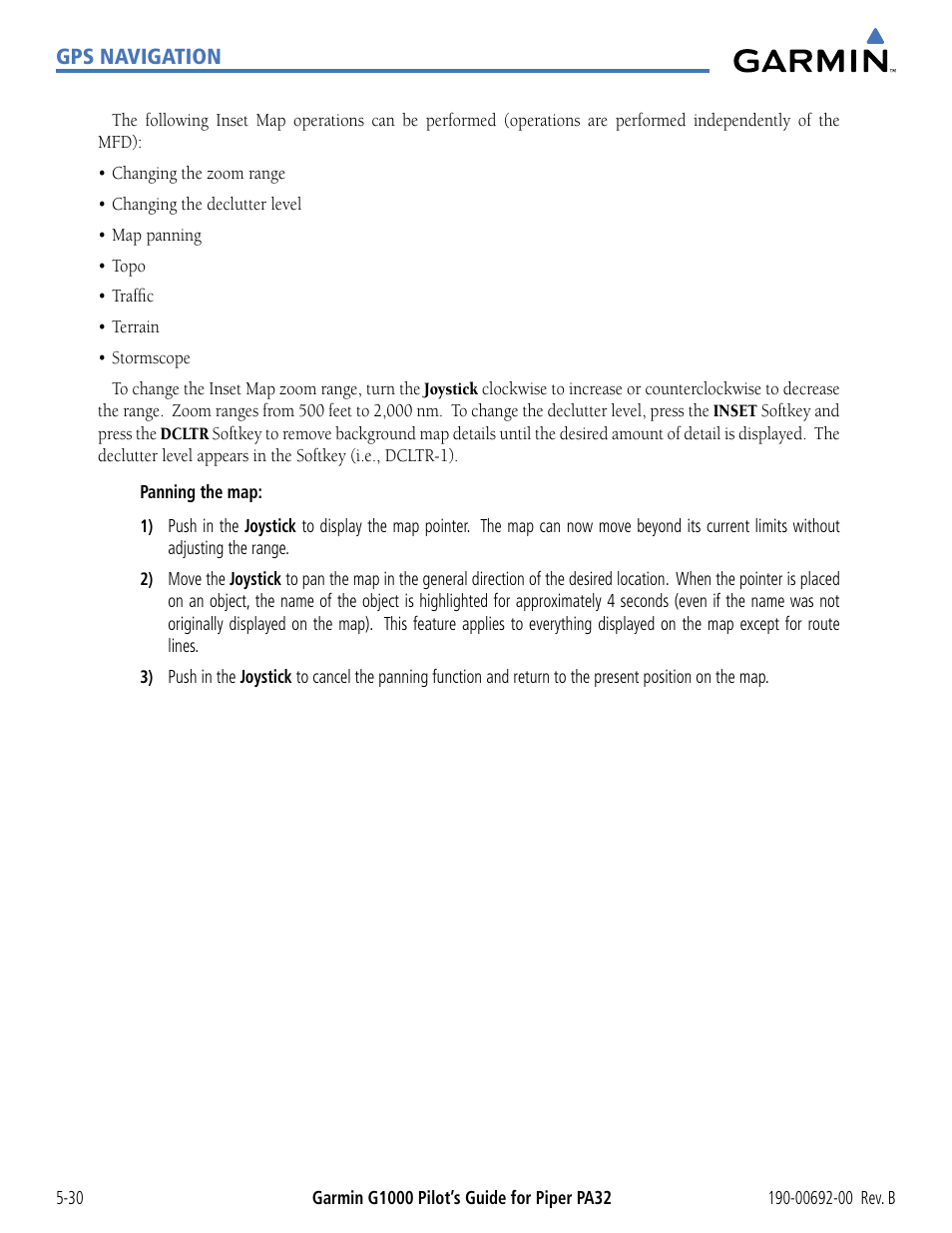 Garmin G1000 Piper PA32 User Manual | Page 164 / 450