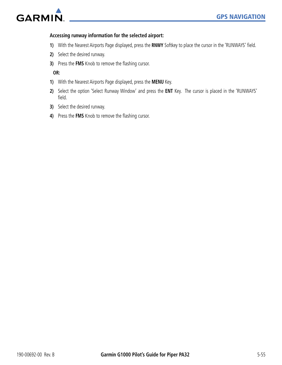 Garmin G1000 Piper PA32 User Manual | Page 189 / 450