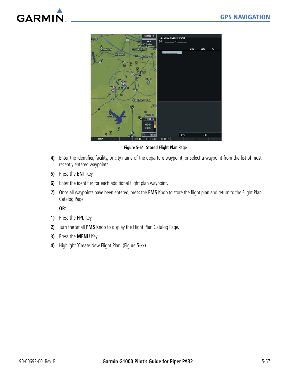 Garmin G1000 Piper PA32 User Manual | Page 201 / 450