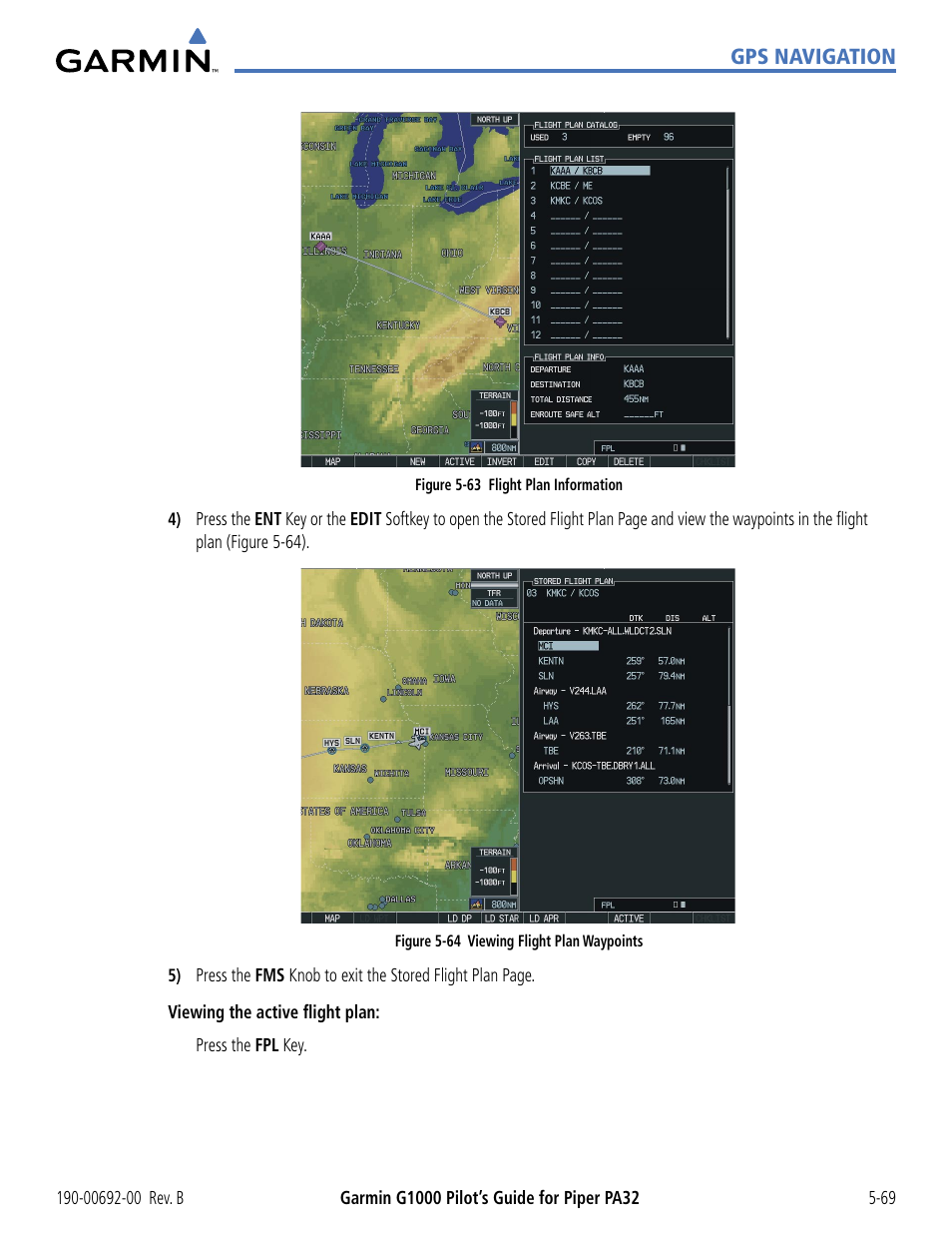 Garmin G1000 Piper PA32 User Manual | Page 203 / 450