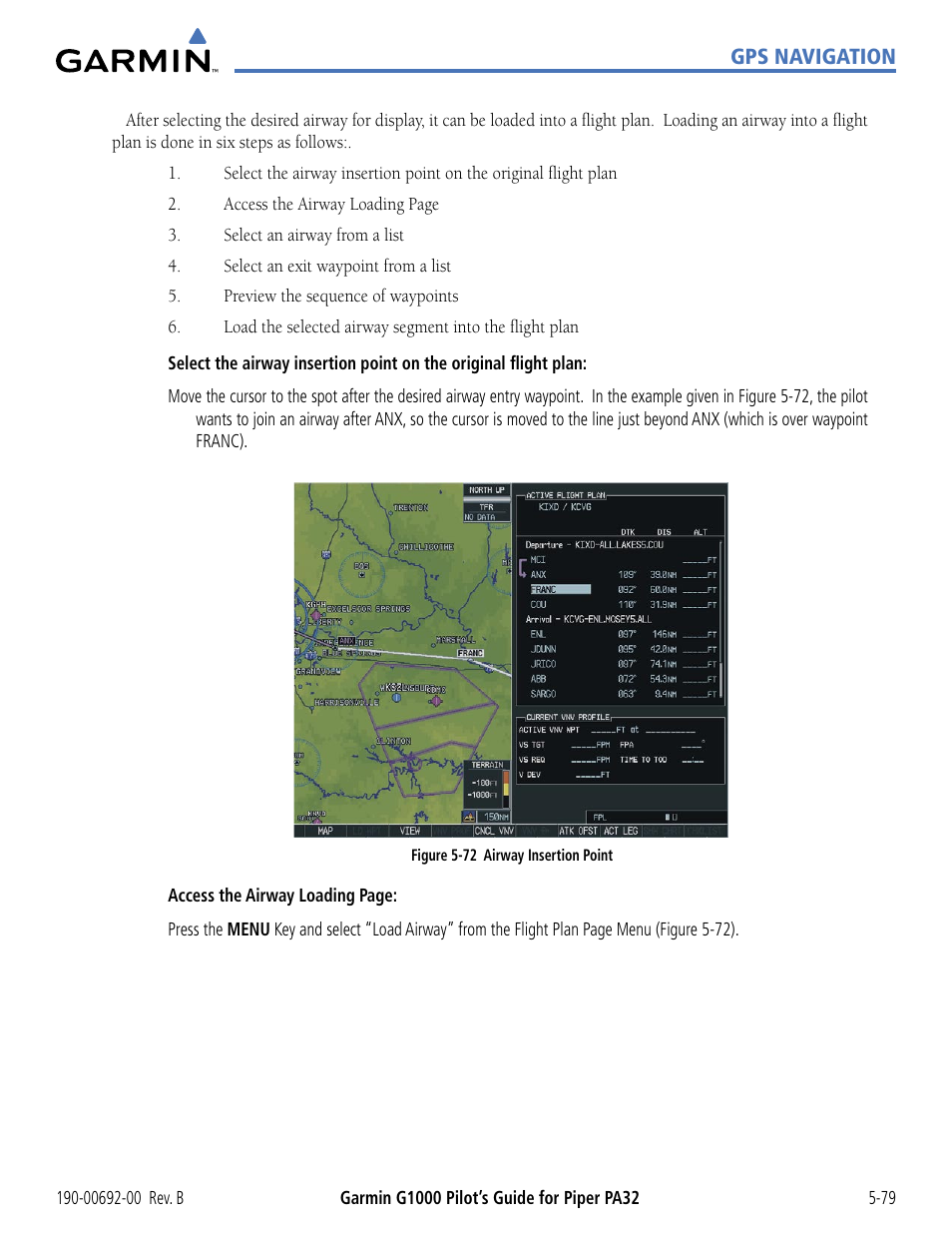 Garmin G1000 Piper PA32 User Manual | Page 213 / 450