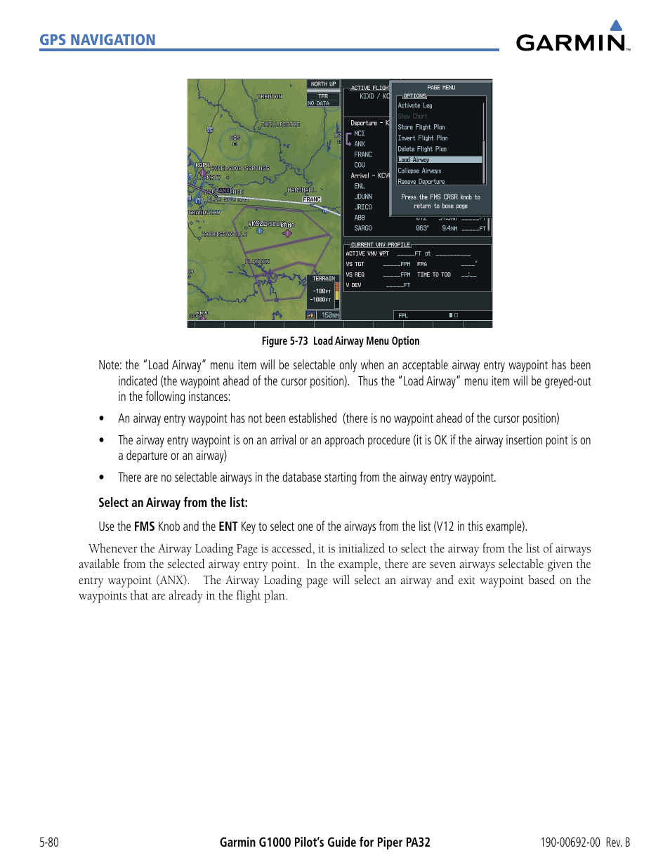 Garmin G1000 Piper PA32 User Manual | Page 214 / 450