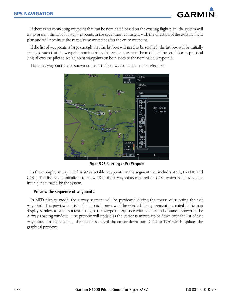 Garmin G1000 Piper PA32 User Manual | Page 216 / 450