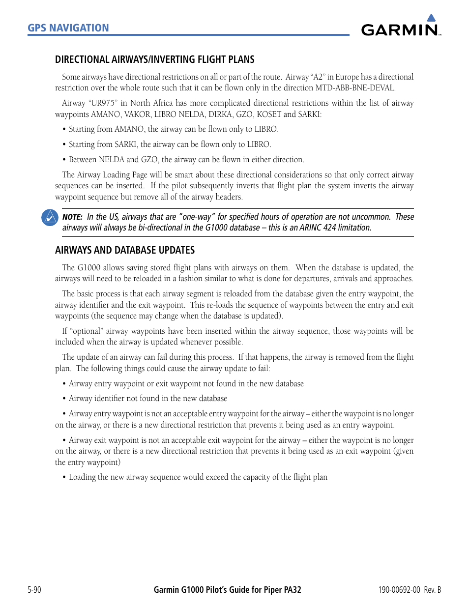 Garmin G1000 Piper PA32 User Manual | Page 224 / 450