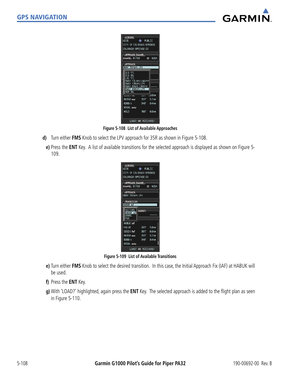 Garmin G1000 Piper PA32 User Manual | Page 242 / 450