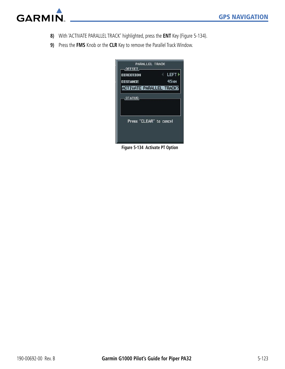 Garmin G1000 Piper PA32 User Manual | Page 257 / 450