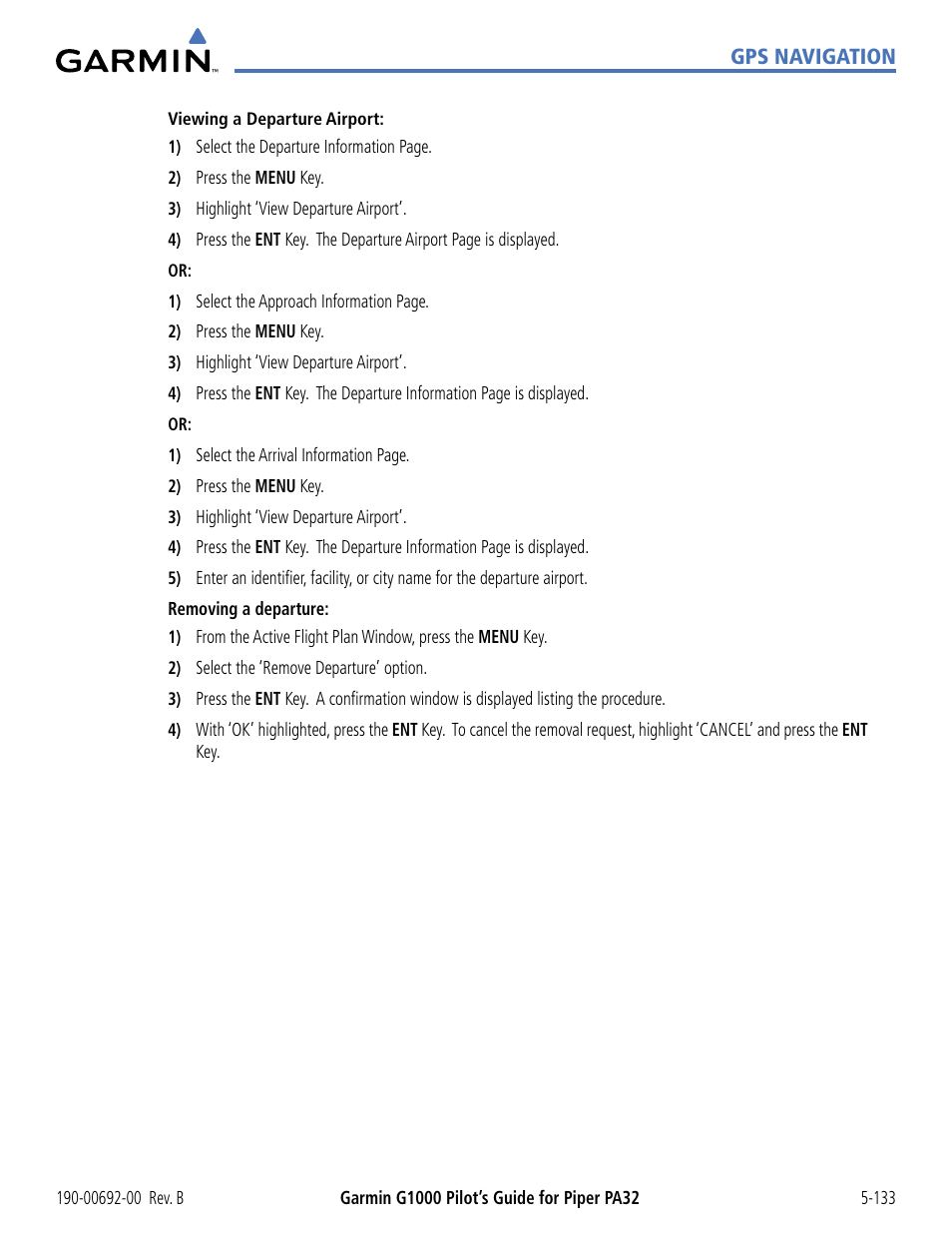 Garmin G1000 Piper PA32 User Manual | Page 267 / 450
