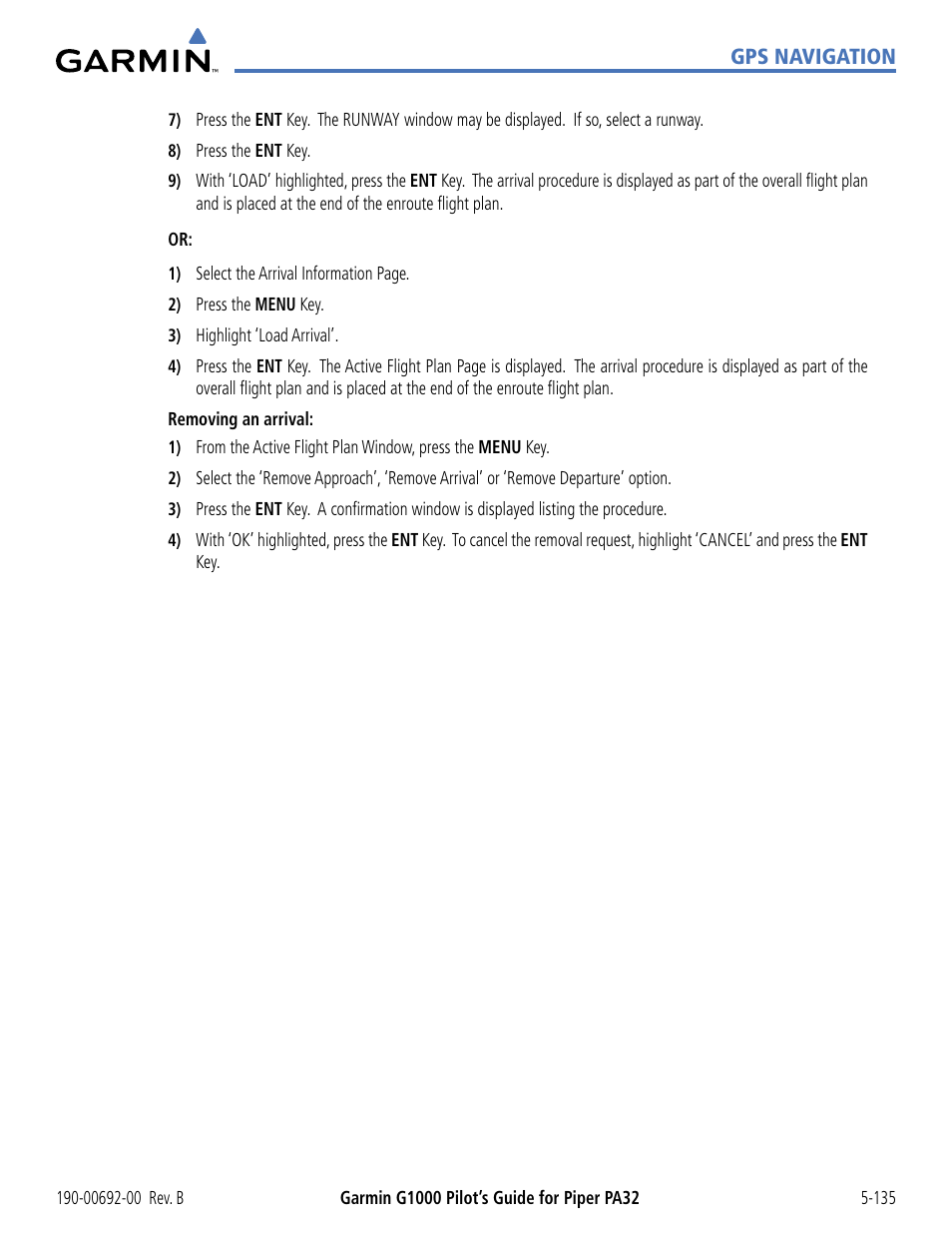 Garmin G1000 Piper PA32 User Manual | Page 269 / 450