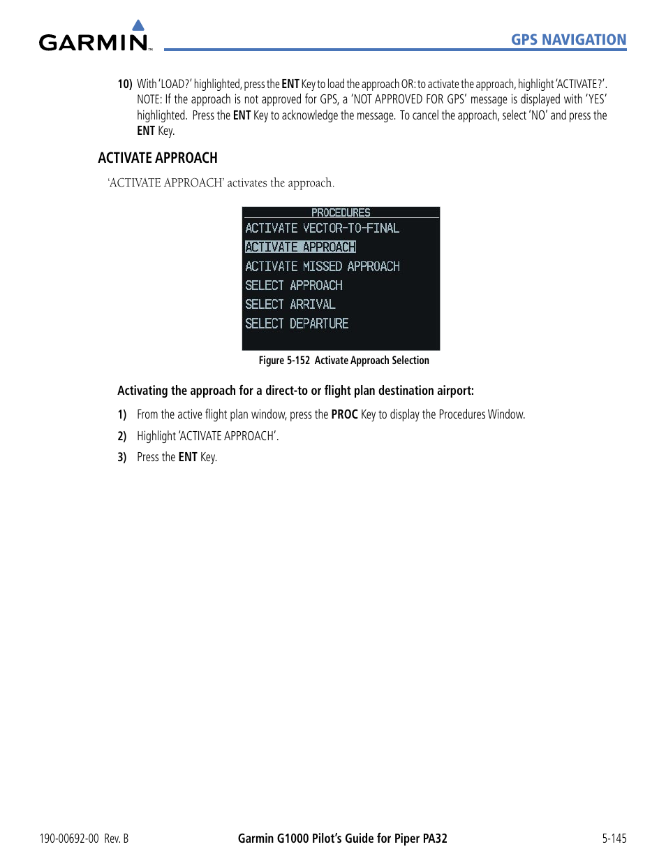 Garmin G1000 Piper PA32 User Manual | Page 279 / 450