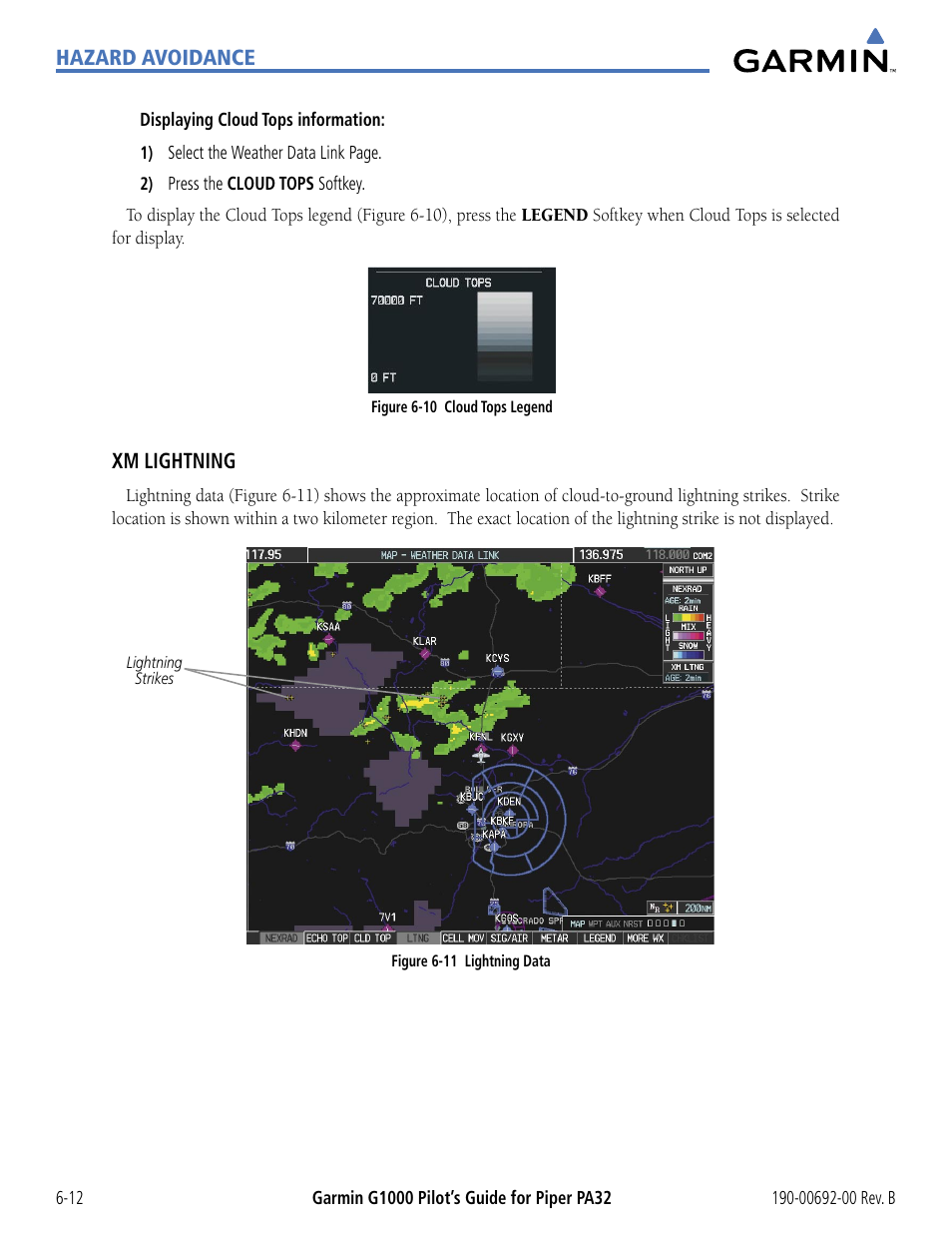 Garmin G1000 Piper PA32 User Manual | Page 292 / 450