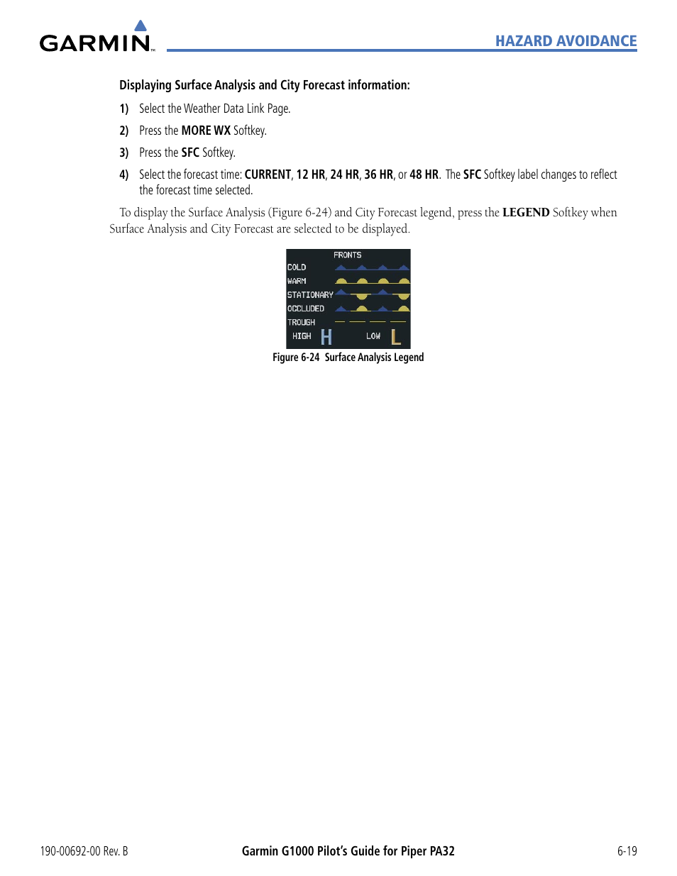 Garmin G1000 Piper PA32 User Manual | Page 299 / 450