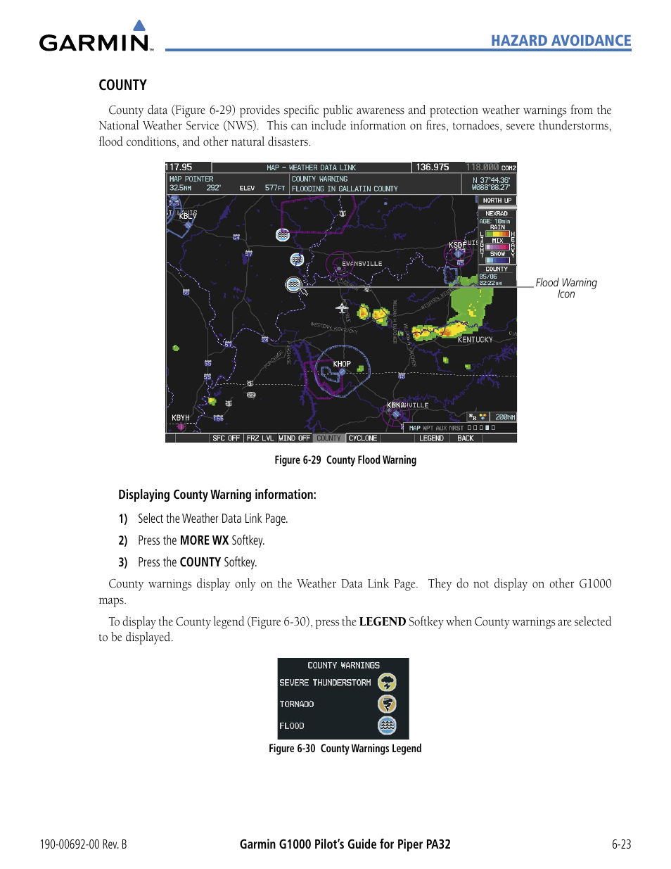 Garmin G1000 Piper PA32 User Manual | Page 303 / 450