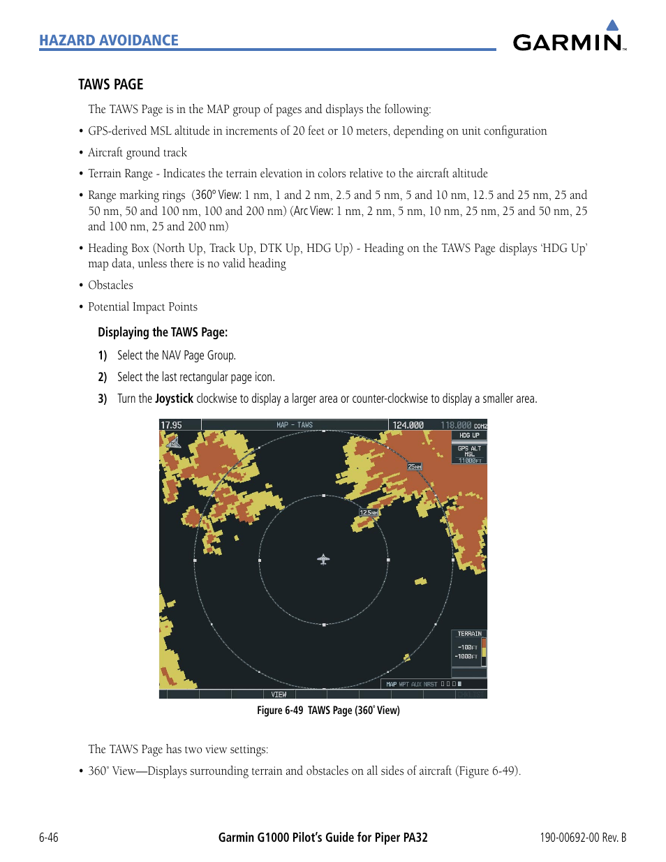 Garmin G1000 Piper PA32 User Manual | Page 326 / 450