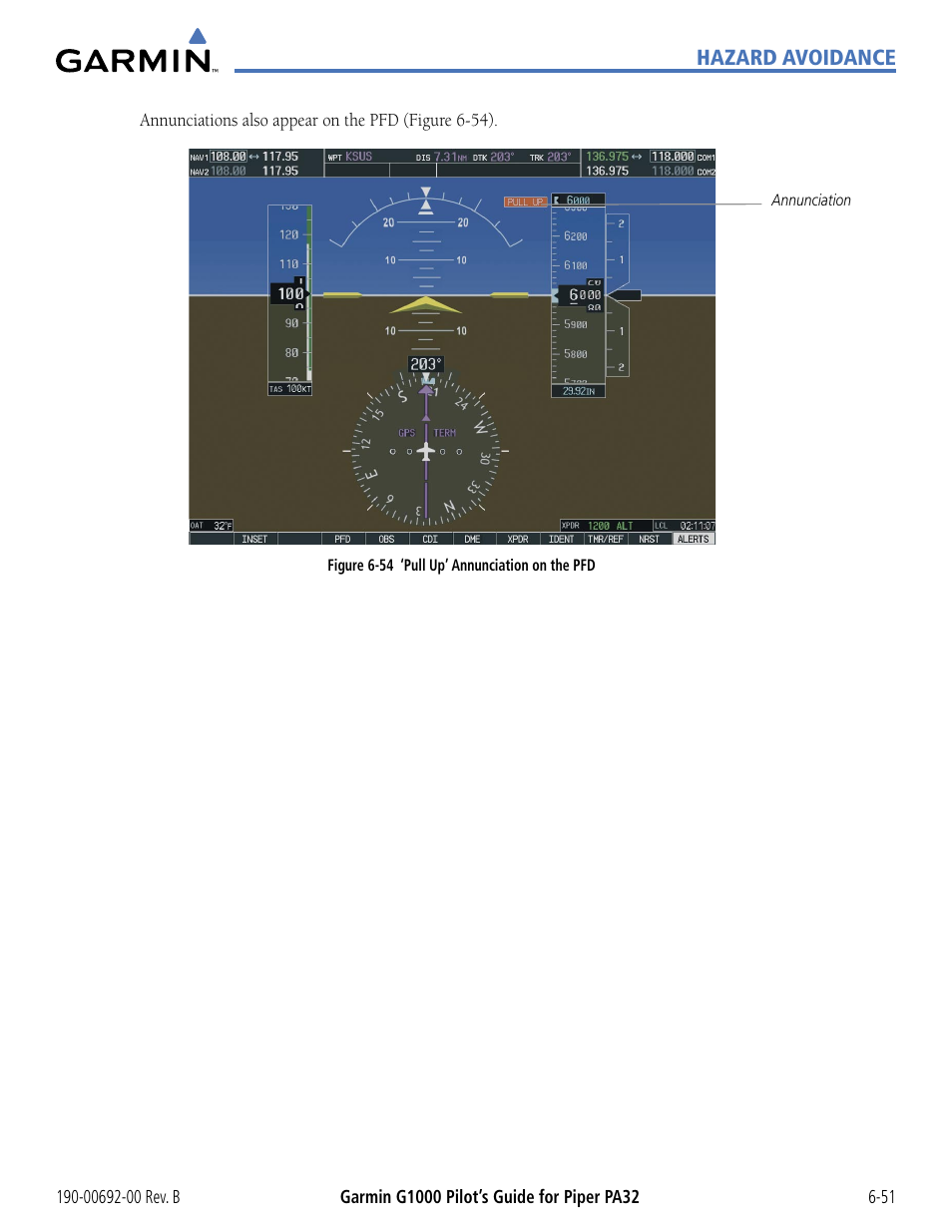 Garmin G1000 Piper PA32 User Manual | Page 331 / 450