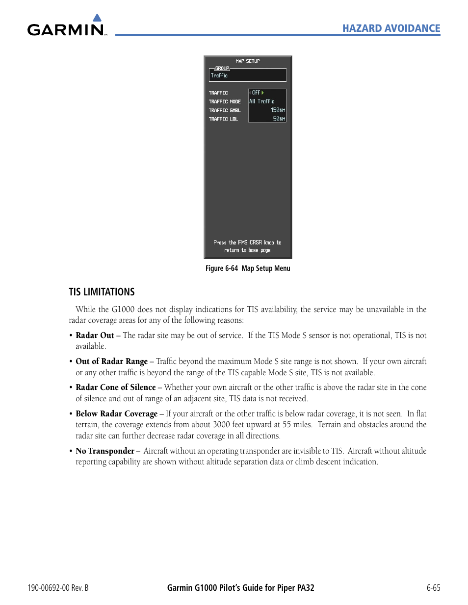 Garmin G1000 Piper PA32 User Manual | Page 345 / 450